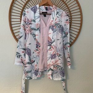 Botanical Kimono Blazer